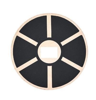 15.55 inch diameter Fitness Niet-glijdend houten wobble balansbord met 360 rotatie