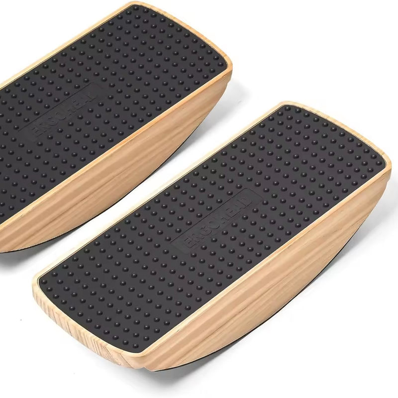 Stabiliteit Rocker Houten wobble board voor voetbalans Anti Fatigue Mat Staande bureau