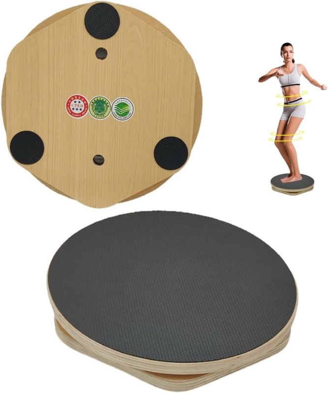 Rustieke stijl 12 inch houten balansbord Anti-Skid Dance Wobble Board voor huisversiering