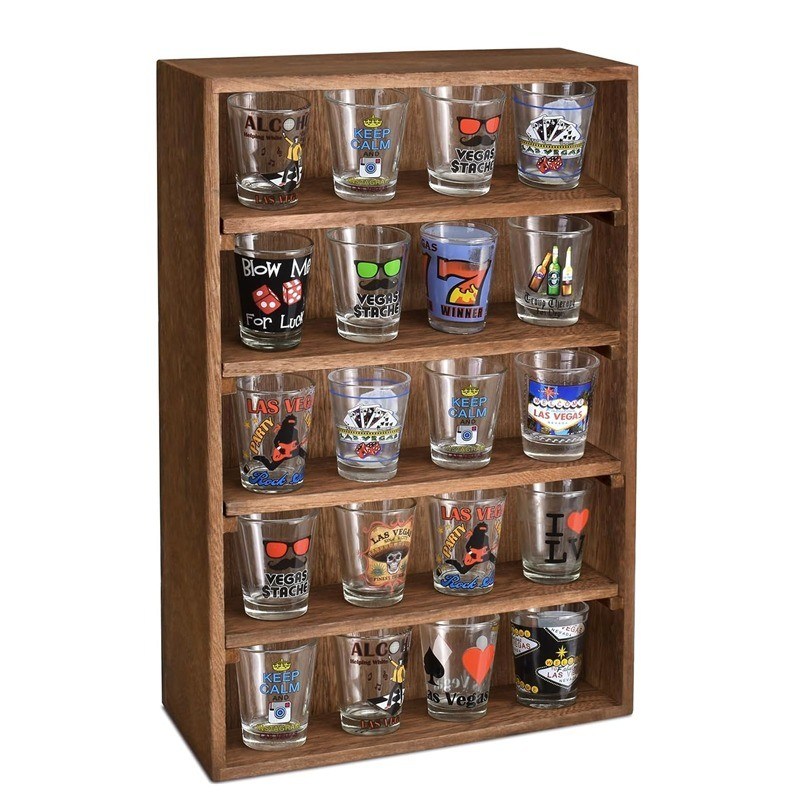 Houten schappen op de muur De perfecte opslagoplossing voor verzamelobjecten