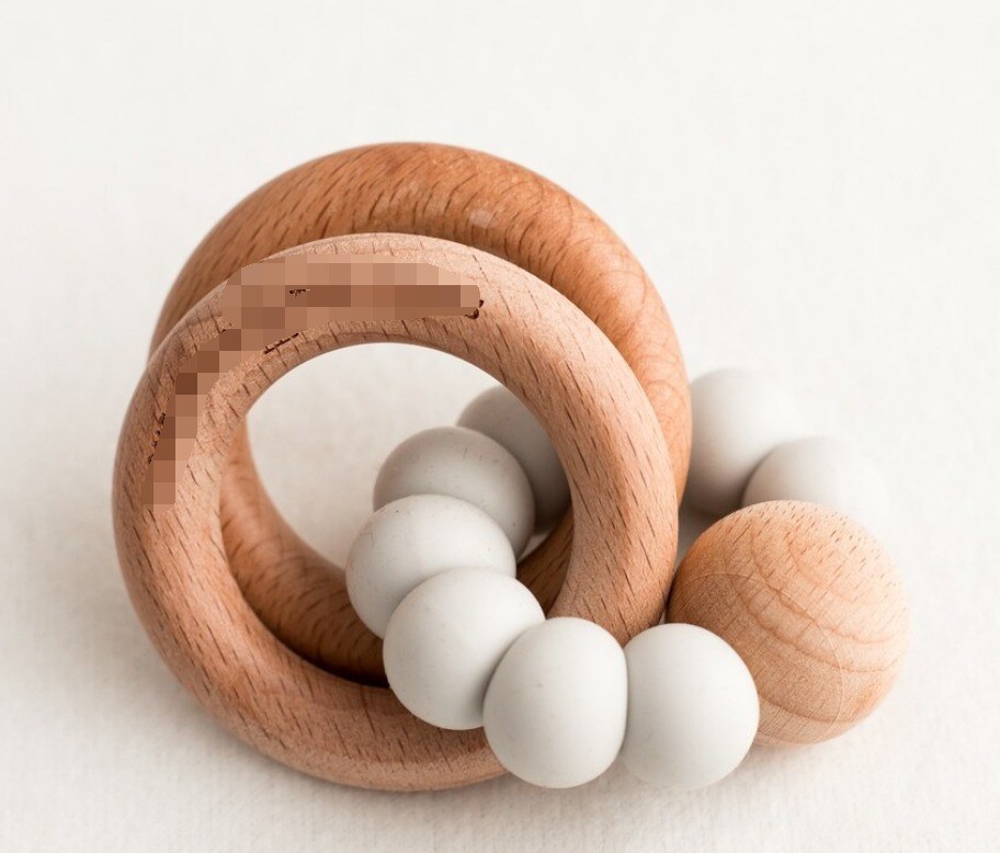 Custom Europa Regionaal Feature Houten ketting met houten ballen Ideaal kinderspeelgoed