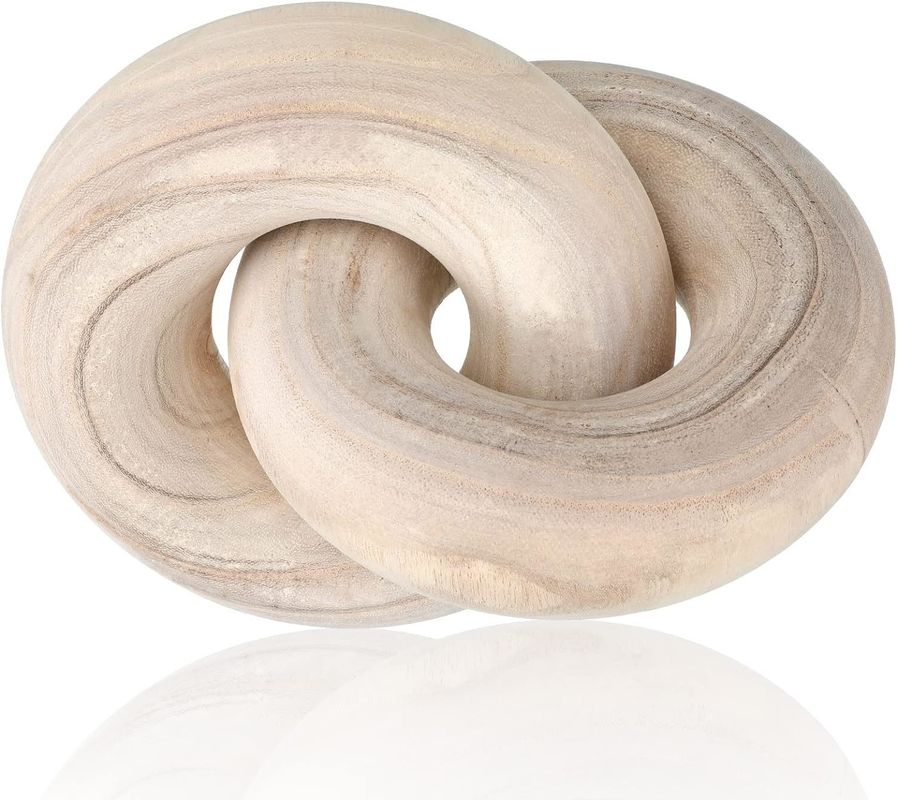 Handgesneden houten keten link decor Rustieke natuurlijke stijl voor woonkamer decor