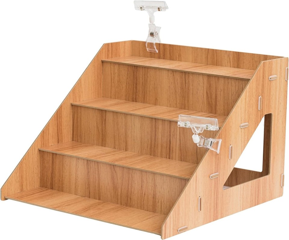 Moderne houten toonbank kaars zeephouder voor het weergeven van glazen bekers Cupcakes en snoep