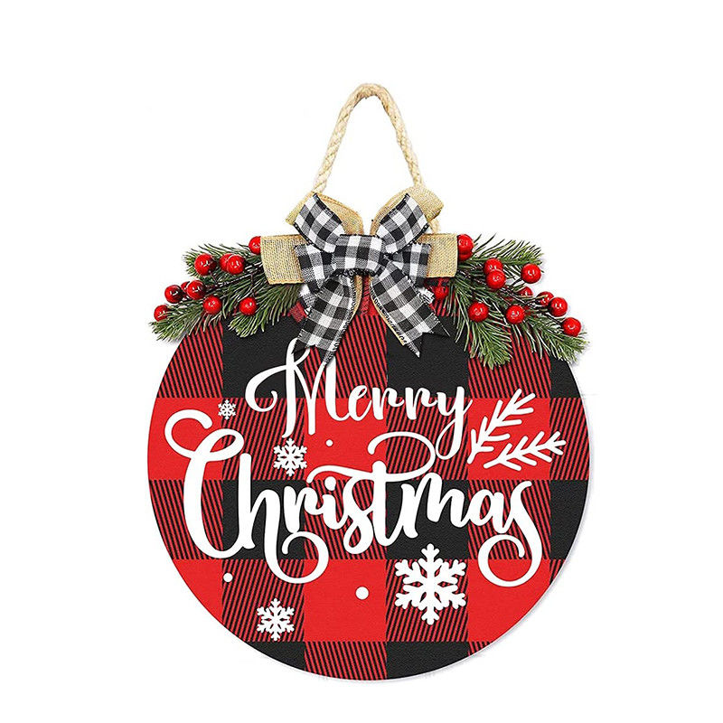 DIY Kerst Sublimatie Hangend Hout Handwerk Ronde cirkels Frame Muurschild Decor Blanks