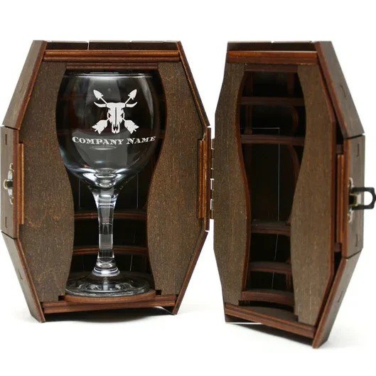 Gepersonaliseerd logo Acceptabele houten vat met gepersonaliseerde gravure Corporate gifts