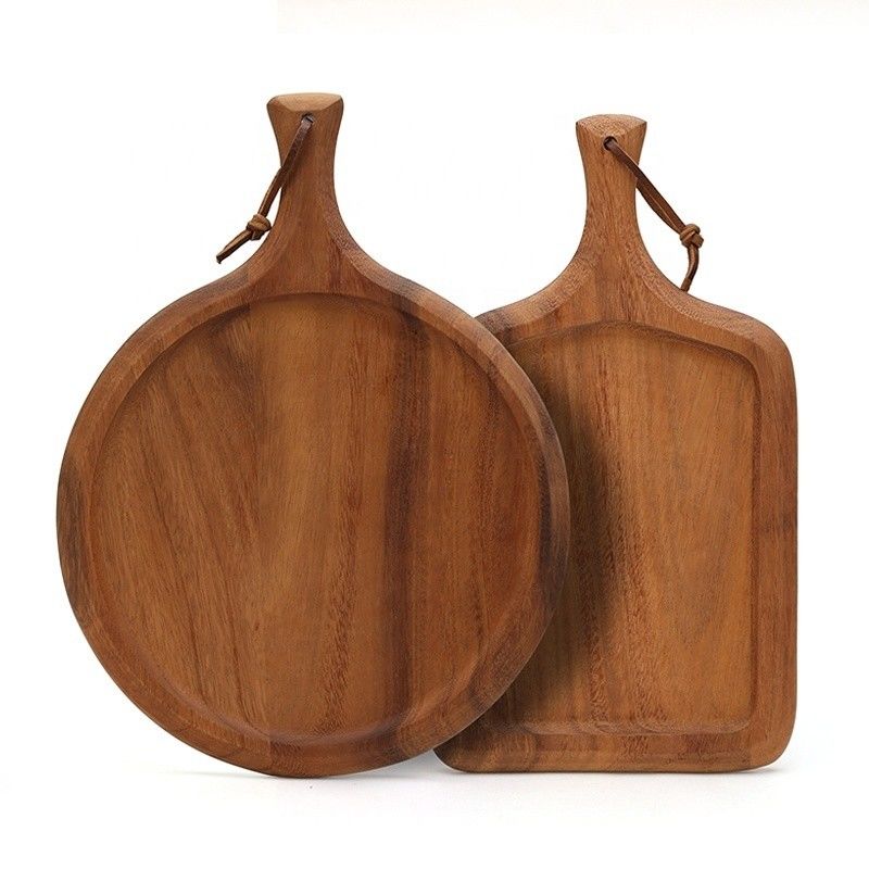 13 inch ronde houten pizzabak met contractueel windontwerp en milieuvriendelijk materiaal