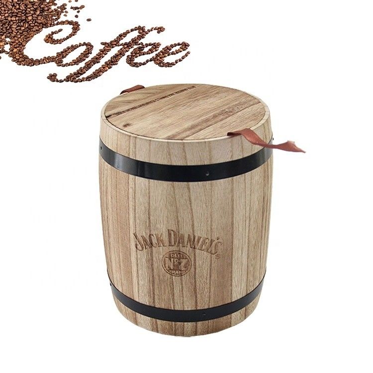Houten vat in gewone kleur of op maat gemaakte kleur voor het pakket en op maat gemaakte bar decor