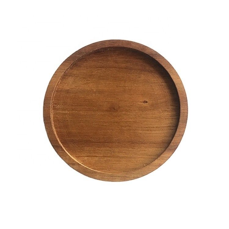 Ronde koffiebeker mat decoratie 10X0.9cm Acacia houten coasters met geavanceerde drukwerk