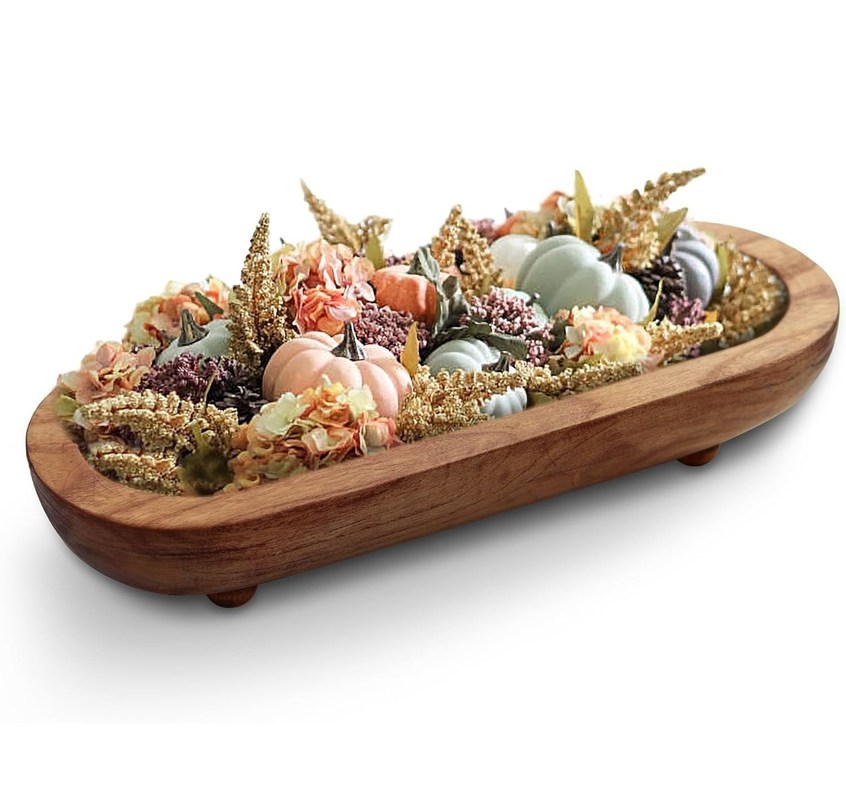 Gepersonaliseerd logo Acceptabele ronde schaal set voor boerderij rustieke bruine decoratieve schalen