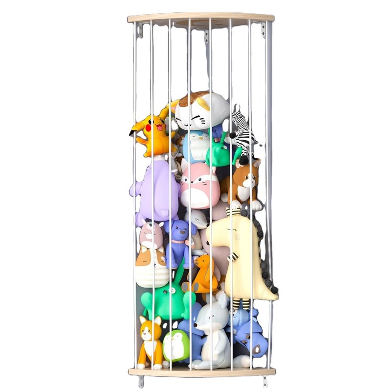 Woonkamer Op maat Zoo Patroon Gevulde dierenopslag plank met houten organisator kooi