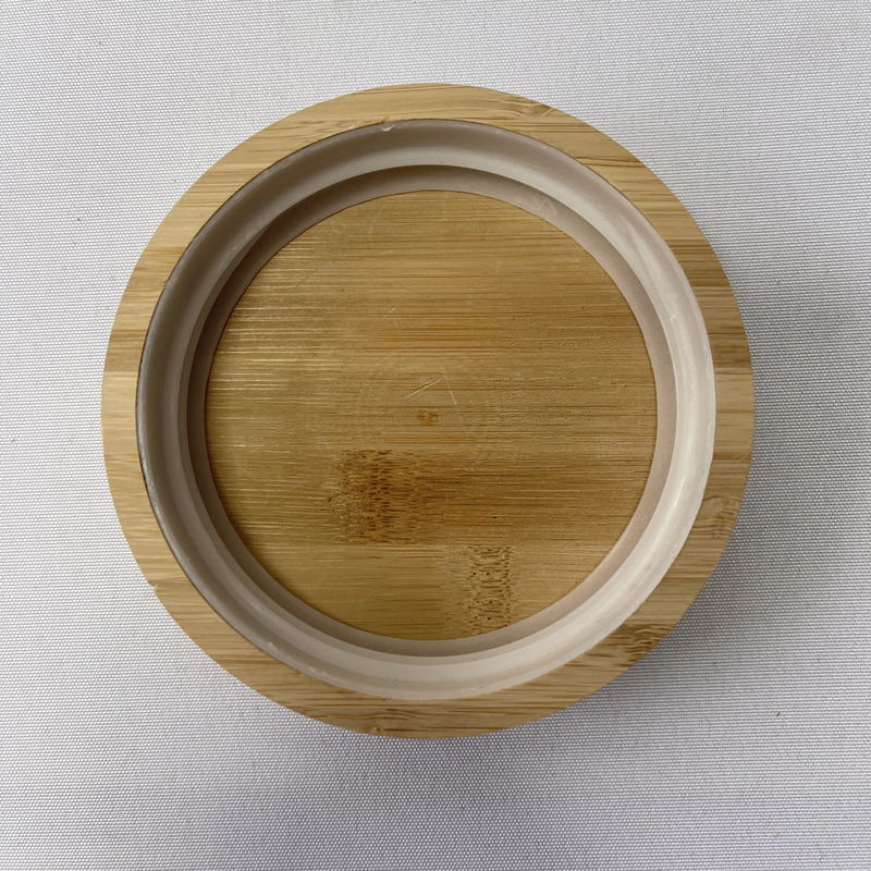 Houten deksel 10,9x2,4 cm voor voedsel glas blik in uw keuze van gewone of aangepaste kleur