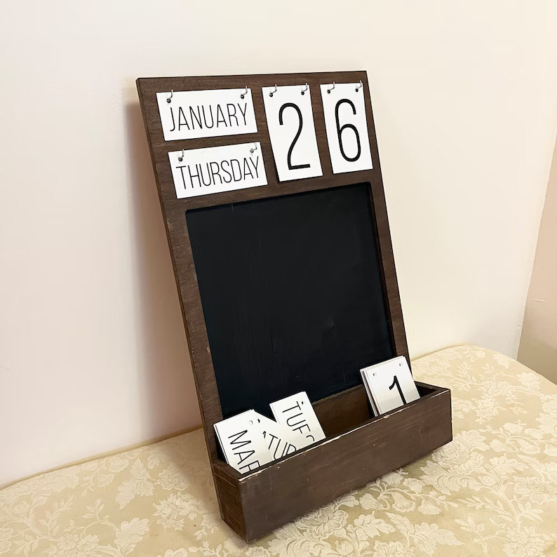 All-Season Houten Frame Dagelijkse herinnering Chalk Board voor Keuken Decor en Organisatie