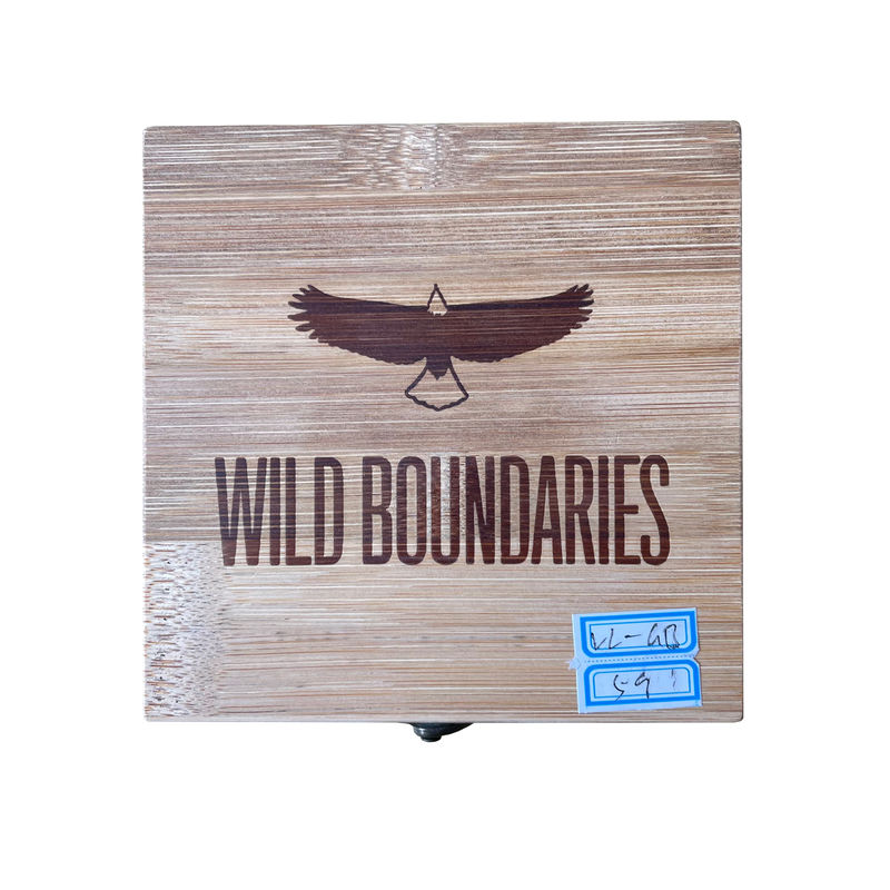12.8x12.8x4.5cm Promotie Custom Engrave Logo Bamboe Geschenkdoos voor Andere Geschenk Handwerk