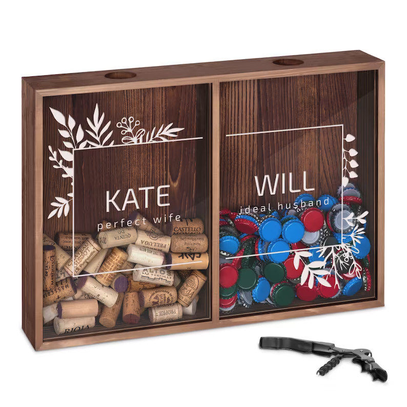 Op maat gemaakt houten doos voor verjaardag en trouwgeschenk Matt Laminatie Printing Handling