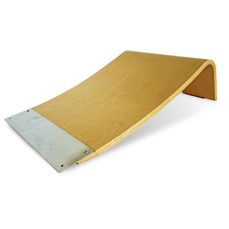 7.9" Verbrand hout lanceerbalk voor skateboard fietsen rollers en rc auto's gewone houten doos