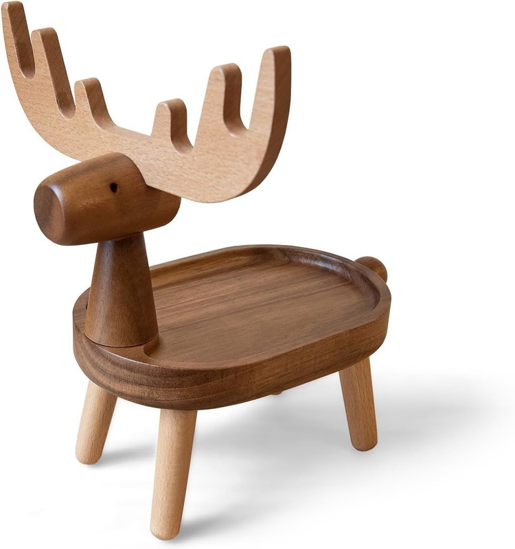 Home Decorative Houten Catchall Tray met aangepaste vorm 7.75 "L x 7.75" W x 48.5 "H