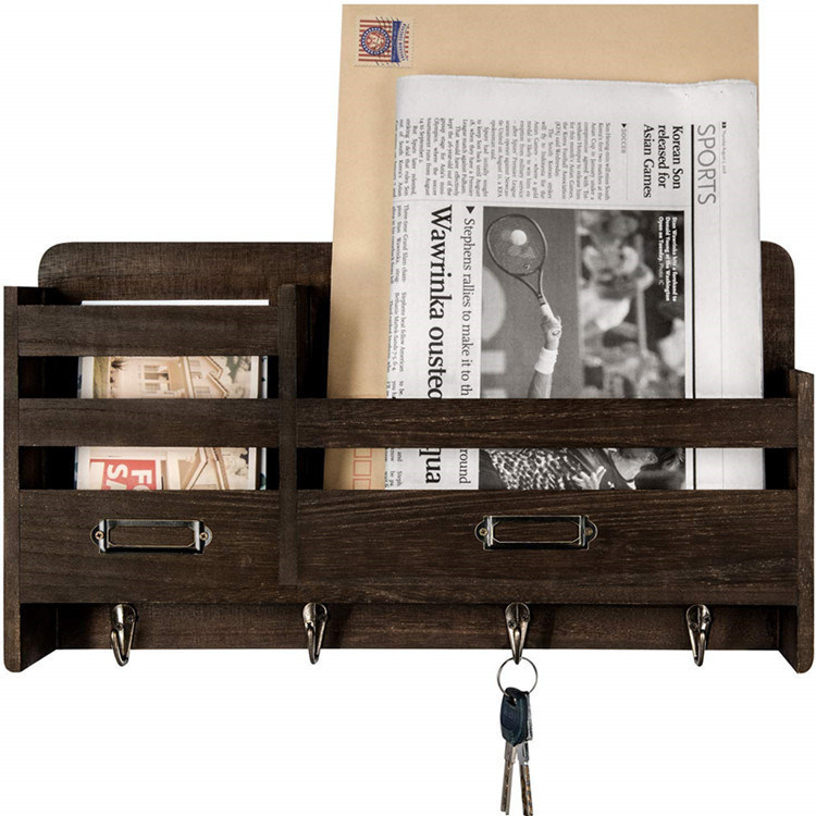 Wandgebouwde plank kleding hangend sleutelhanger voor wand decoratief aangepast logo