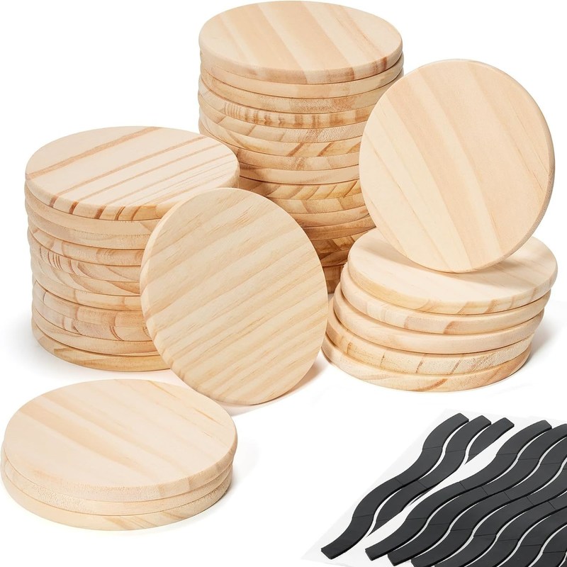Graverde Eco-vriendelijke houten laagjes voor tafeldecoratie Accessoires Stocked Matten Pads