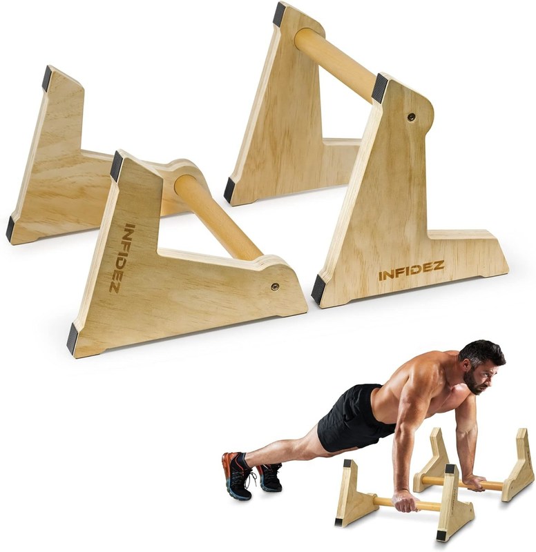 20x12 inch houten parallettes en push up bars voor niet-slip gymnastiek handstand workouts