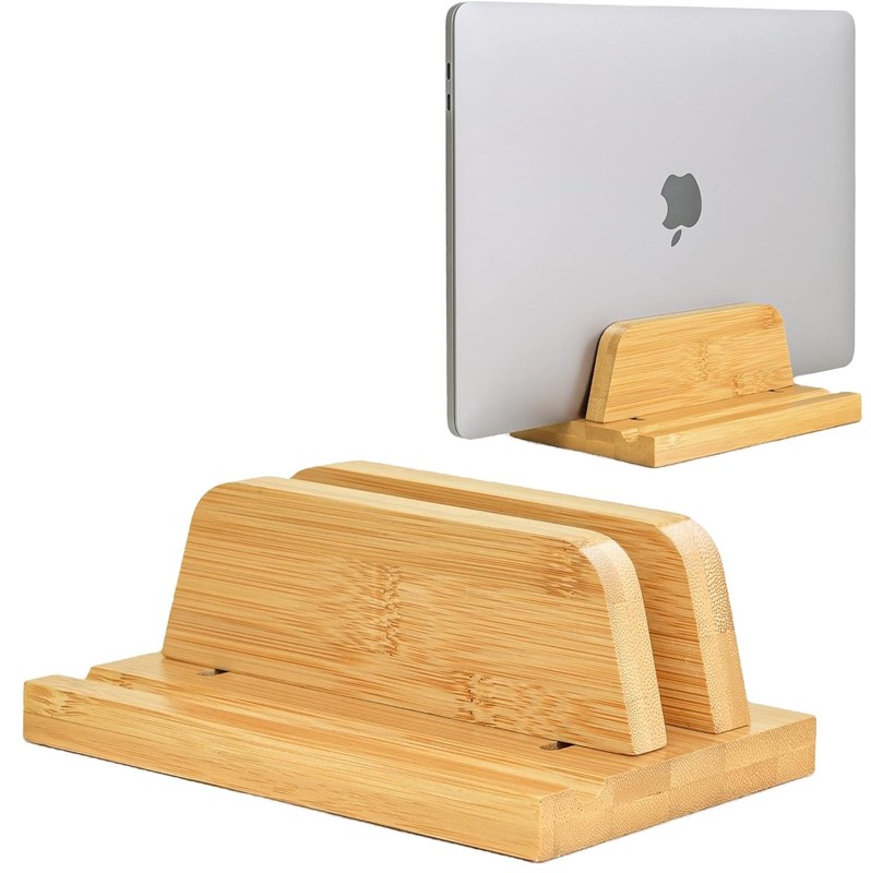 Functioneel ontwerp Bamboe Laptop Stand Holder met verstelbare Dock past bij alle MacBook Multifunctionele