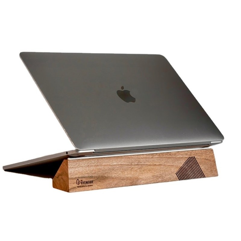 Functioneel ontwerp Houten laptoptand voor Macbook Multifunctioneel en ergonomisch