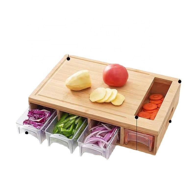 Gepersonaliseerd logo Acceptabel houten plain-color snijplank voor keuken multifunctionele