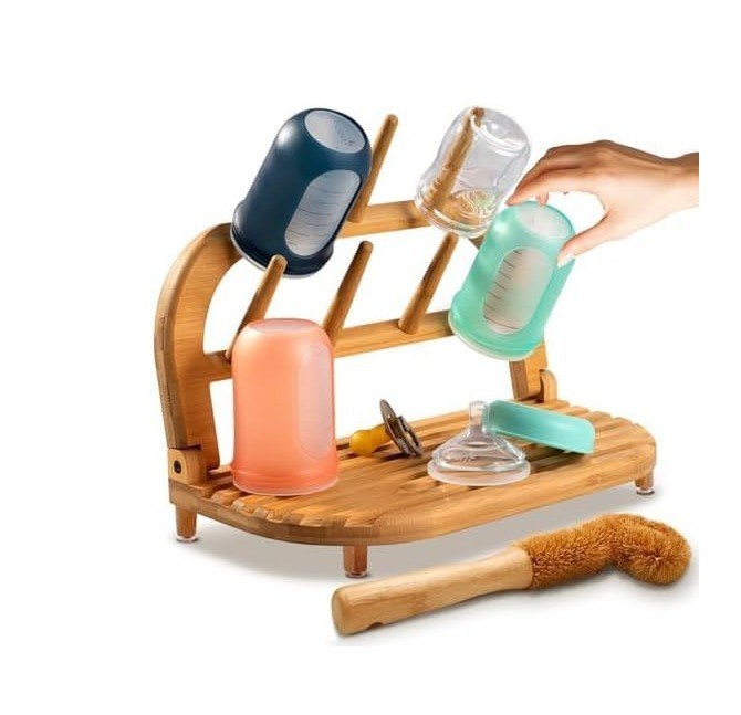 Verbeter uw droogervaring met onze bamboe babyfles drogerak