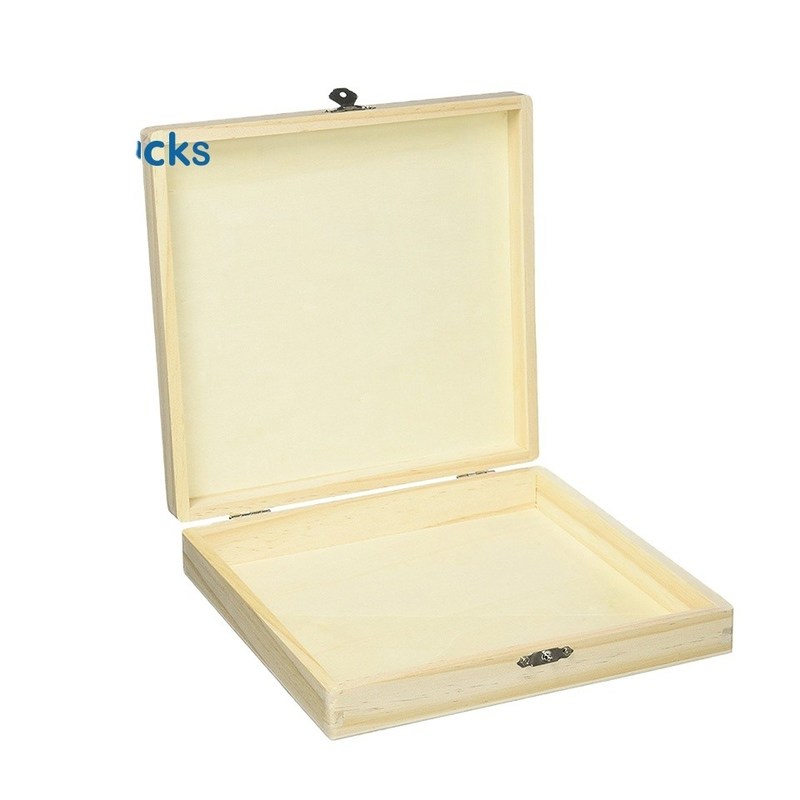 Onvoltooide houten sigarendoos voor milieuvriendelijke verpakkingen en stempels