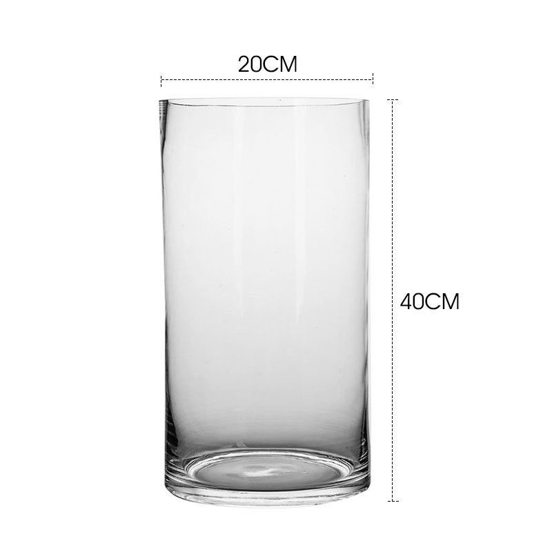 Minimalistisch ontwerp tafelvaas voor helder glas cilinder bloemenvaas in Nordic stijl