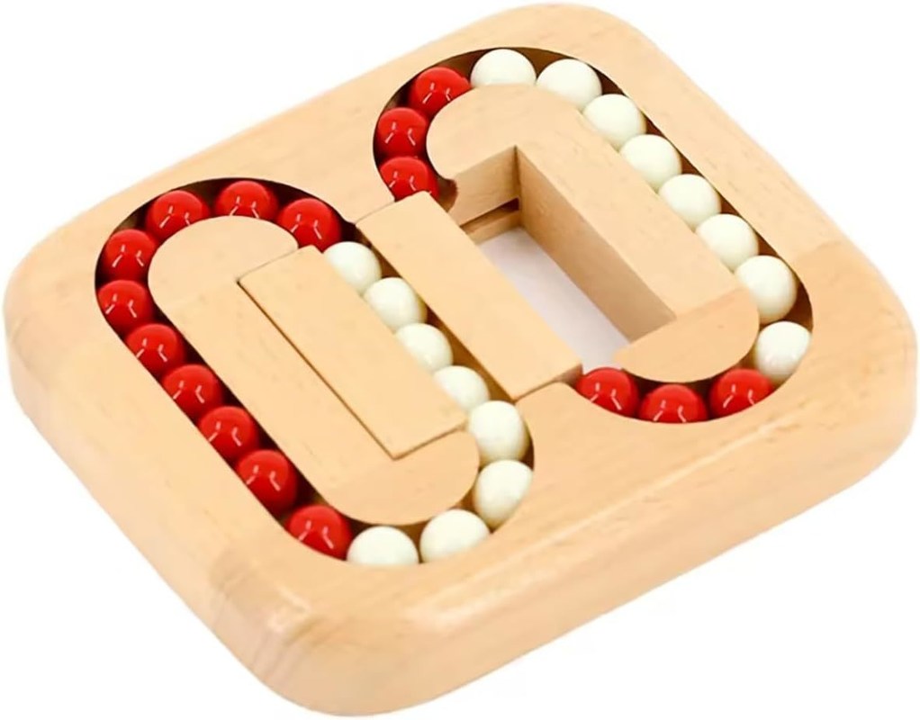 Unisex 202405 Houten tegels Brain Maze Game voor senioren Oudere volwassenen Gemakkelijk puzzel speelgoed voor Alzheimer