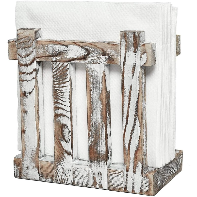 Houten servettenhouders voor tafelrestaurants