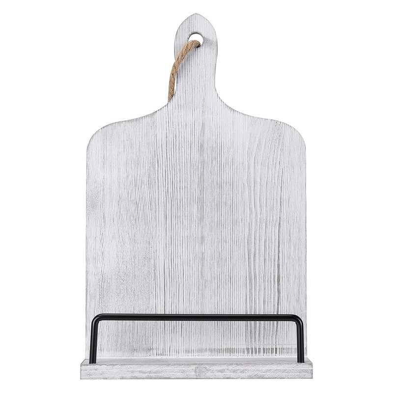 Lees je recepten moeiteloos met deze verstelbare houten receptenboekhouder