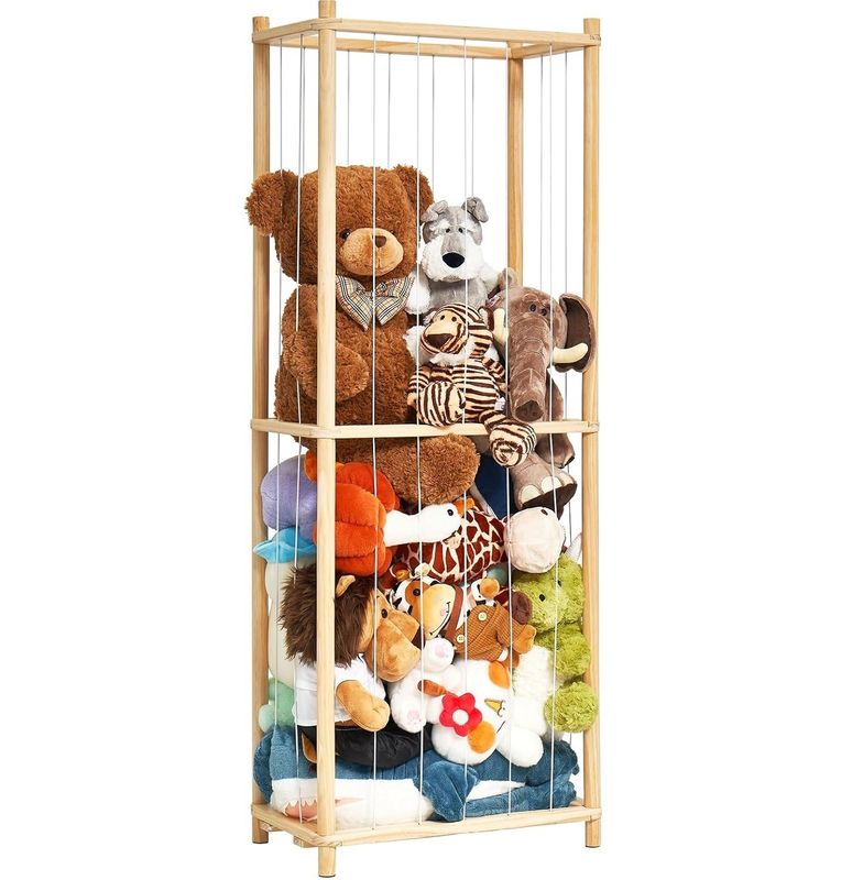 Woonkamer Houten gevulde dierenkooi Extra grote speelgoed kooi voor kinderen Kinderkamer Speelkamer opslag