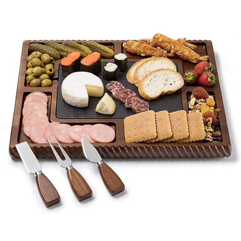 Serveer je kaas stijlvol met onze dubbelzijdige schilder- en roestvrijstalen bestekset