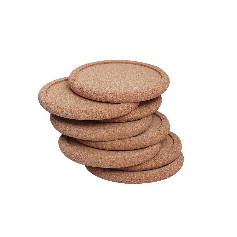 Tafelversiering Accessoires moet hebben Eco-vriendelijke houten cup Mat Custom Cork Coasters