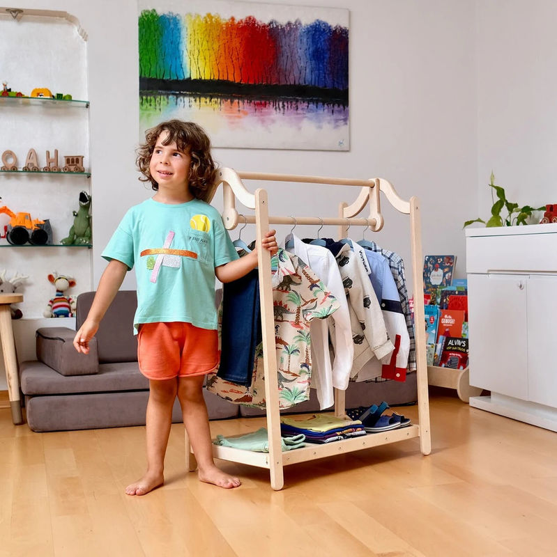Stijlvol en functioneel Kleuterkleding Modern Design Workshop Dressing Up Rail Kledingkast