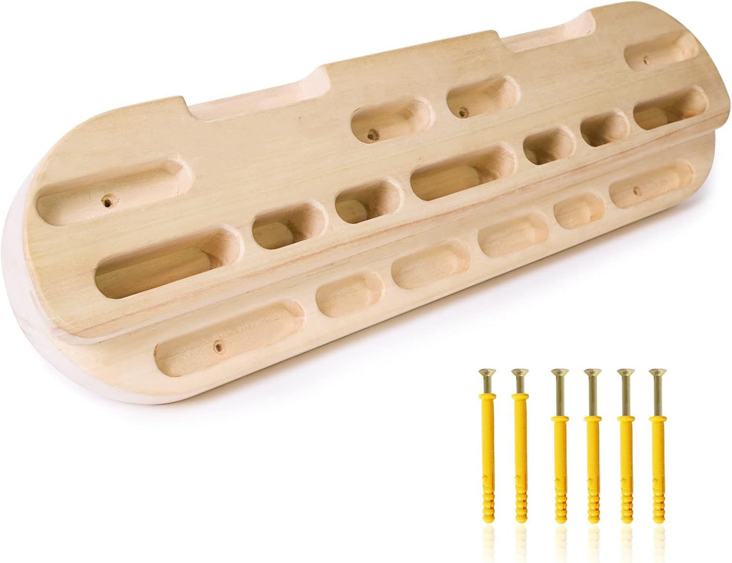 Houten rotsklimplank handgreep versterker voor aangepaste atleet training