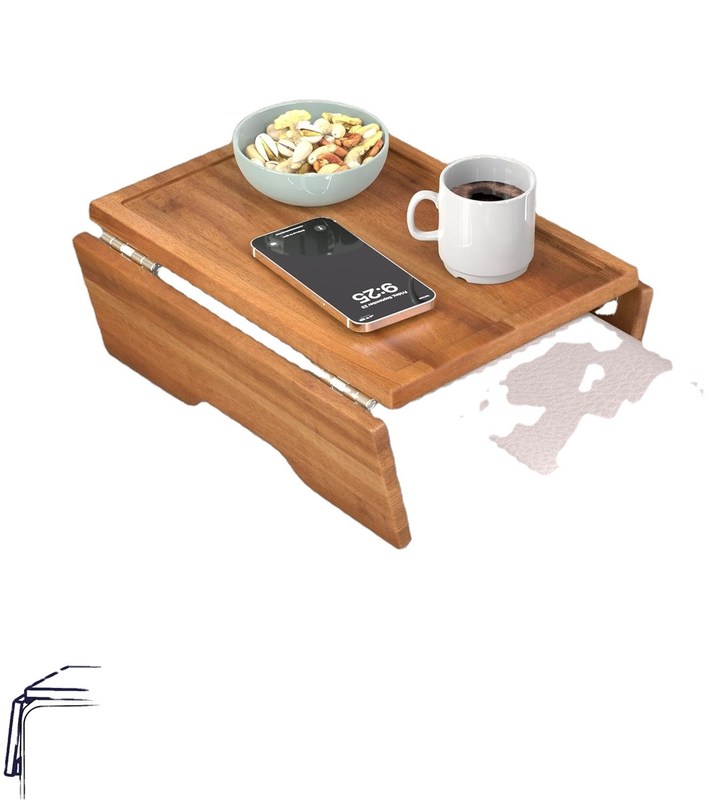 Double Tier Armsrest Tray voor Divan Sofa Stoel Houd uw spullen binnen bereik van uw arm