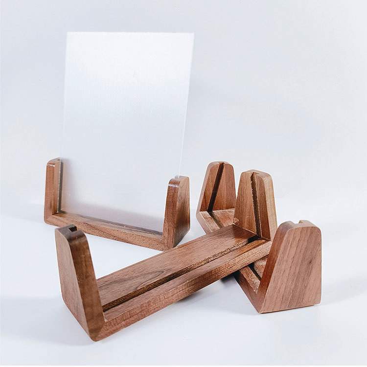 U-vormig beeldraam van massief hout Beech kalender stand Bracket Decoratie Houten kalenderbasis