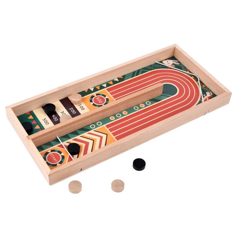 Lasergrave Printing Multi-Color Fast Sling Puck Game Shot Toy voor educatief spel