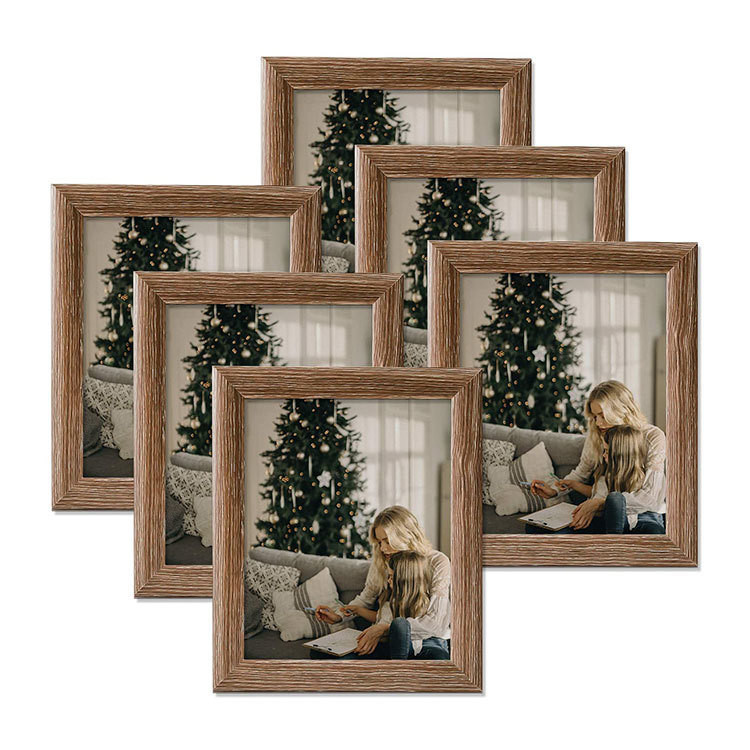 Home Decor Grote wanddecoratie IJzeren fotoraam met op maat gedrukte houten