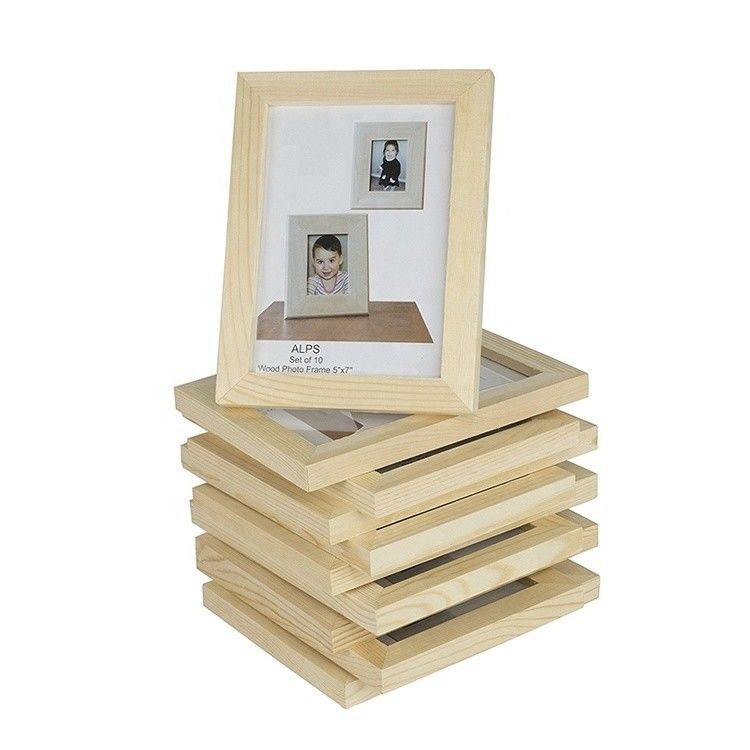 2021 Eco-vriendelijk houten fotoraam in Noorse rustieke stijl Perfect voor elke kamer