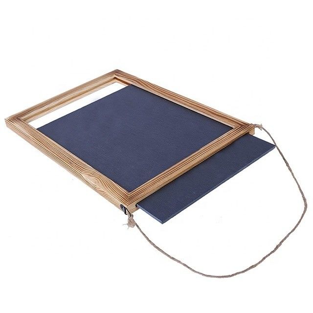Moderne stijl krijt Blackboard Hanging Menu Houten Plain Color Pine Hout voor koffiewinkels