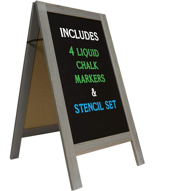Zwartbord voor restaurant Cafe in houten plain kleur in mini eenvoudige nuttige stijl